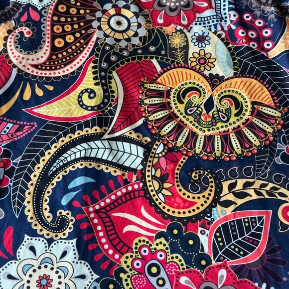 Splensive Woman Long Sleeve Pull Over Tunic Geometric & Flowers BoHo Size 3XL - Picture 2 of 9